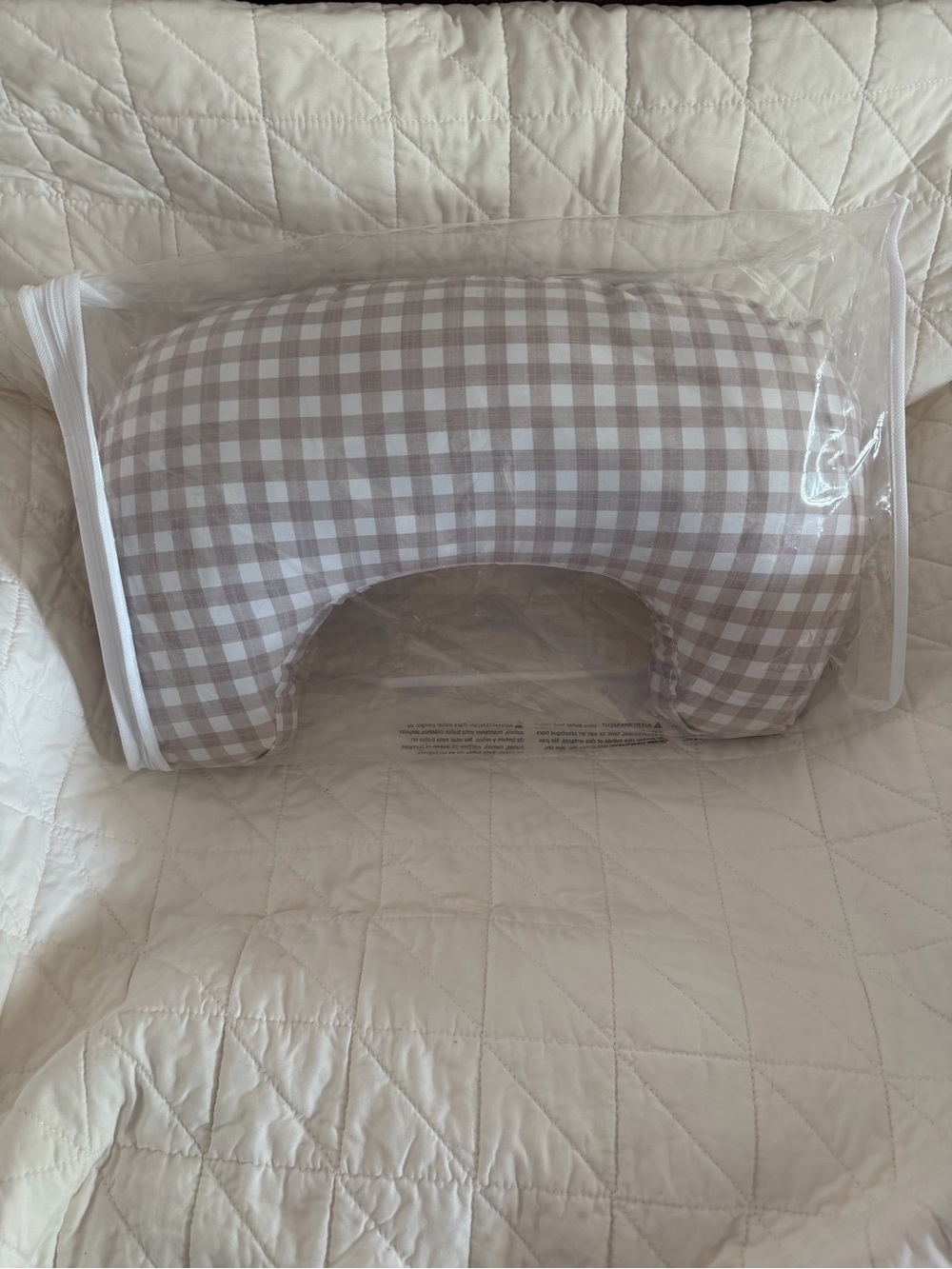 Boppy Momkind Gingham Nursing Pillow